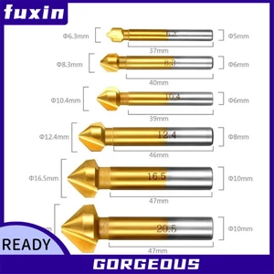 Mũi khoan 3Flute Countersink 90 độ Dụng cụ vát Chamfer Cutter 6.3-20.5mm