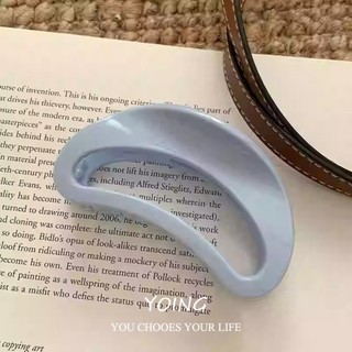 Yoing / Muối Biển Xanh Cảm Giác Cao Cấp Đơn Giản Phù Hợp Với Kẹp Tóc Lười Hàn Quốc Kẹp Cá Mập Phụ Kiện Tóc