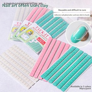 [savemoneyeveryday] 30 / 96 Chiếc Đất Sét Có Thể Tái Sử Dụng Putty Để Trưng Bày Móng Tay Keo Dính Đất Sét Móng Tay Dụng Cụ Thực Hành Nghệ Thuật [vn]