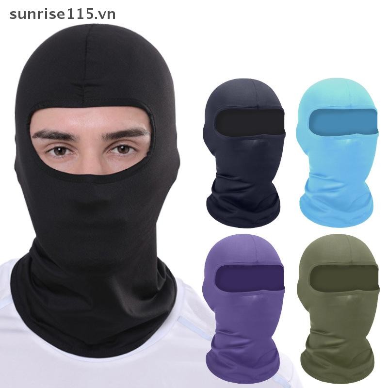 Mũ đi xe đạp thoáng khí mùa hè Srvn Chống tia cực tím Balaclava Nam Mặt nạ toàn mặt Xe máy Chạy bộ thể thao làm mát.