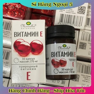 [DATE MỚI] Vitamin E Đỏ Nga Mirrolla 270mg & 400mg Đẹp Da - HÀNG CHÍNH HÃNG NGA