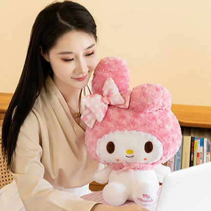 Dễ Thương Trái Tim Nữ Tính Màu Hồng Giai Điệu Búp Bê Hoạt Hình Đồ Chơi Nhồi Bông Lớn