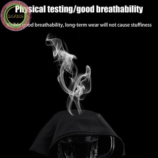 Safenh Đen Full Face No Hole Cover Hat Nam Nữ Cs Balaclava Cap Sun Uv Protection Festival Cosplay Đạo Cụ Trang Phục Spandex Full Mask VN