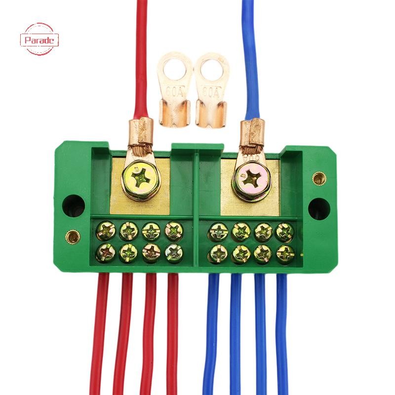 Hộp đầu cuối dây diễu hành Một pha 2-IN 6 / 8-OUT FJ6 / JHD Khối đầu cuối kết nối dây gia đình VN