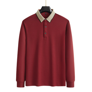 [Plus Size] Áo nam công sở dài tay 9XL Áo sơ mi Polo màu trơn đế ngoại cỡ