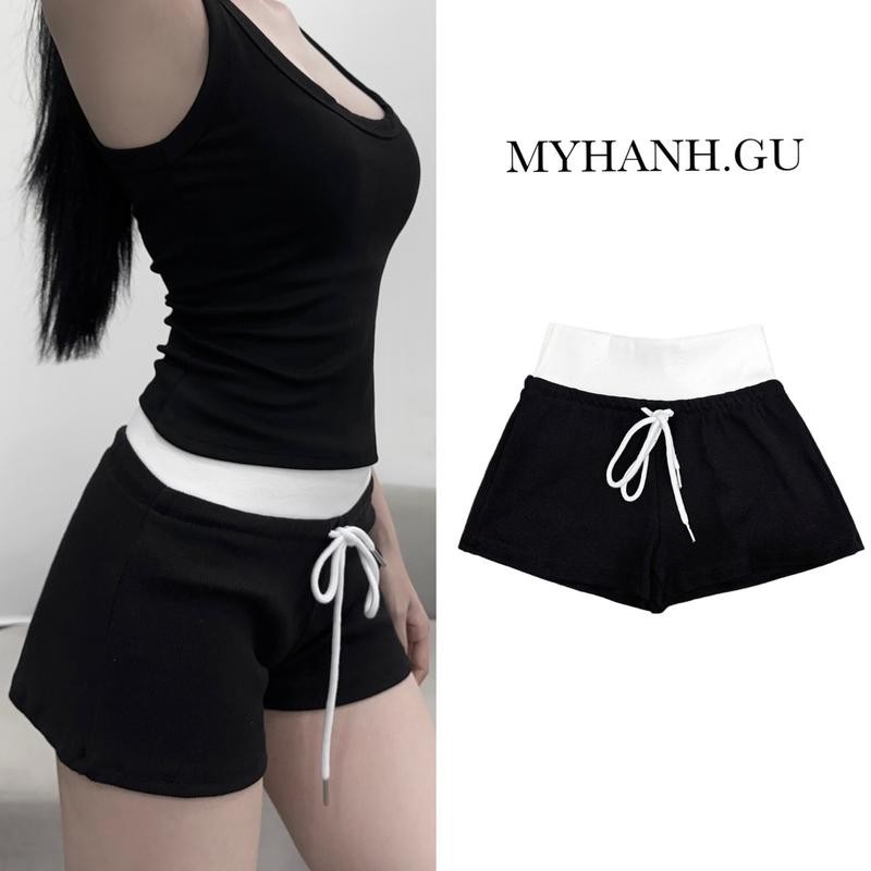 Quần short đùi ôm phối lưng bản to ( 0Q20)- MYHANH.GU