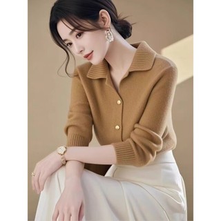 Thời Trang Ve Áo Thời Trang Dệt Kim Cardigan Top Thu Đông Áo Len Áo Rời Lớp Hợp Thời Trang