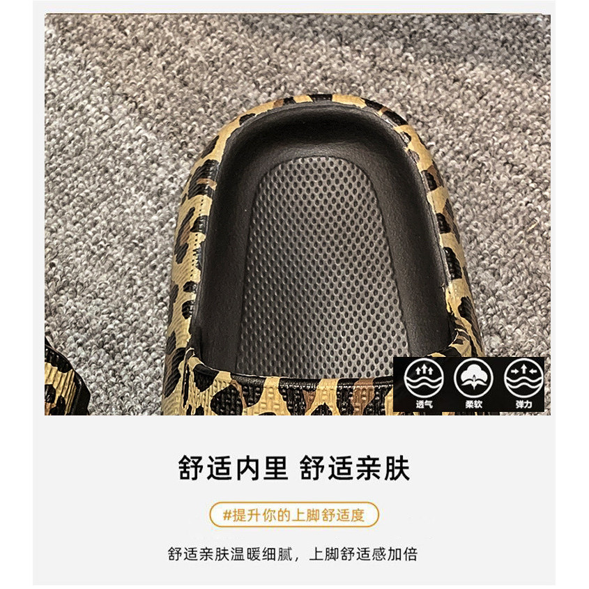 Da Báo In Flip-Flops Đi Biển Dép Nữ Mùa Hè Mặc Ngoài Đi Biển Dép Đế Dày San
