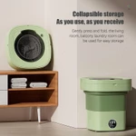 Máy giặt Mini cầm tay 8L có tia cực tím Máy sấy quay có thể gập lại có giỏ thoát nước Vòi thoát nước cho nhà ở du lịch — ảnh 8