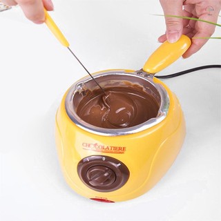 Nồi nóng chảy sô cô la Aoresac Máy làm sô cô la nóng với khuôn thìa 10 que gỗ