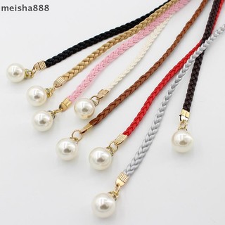 Meisha888 Sáng Tạo Mỏng Thắt Lưng Mô Phỏng Ngọc Trai Co Giãn Thắt Lưng Nữ Đầm Váy Trang Trí Quà Tặng Thắt Lưng Nữ