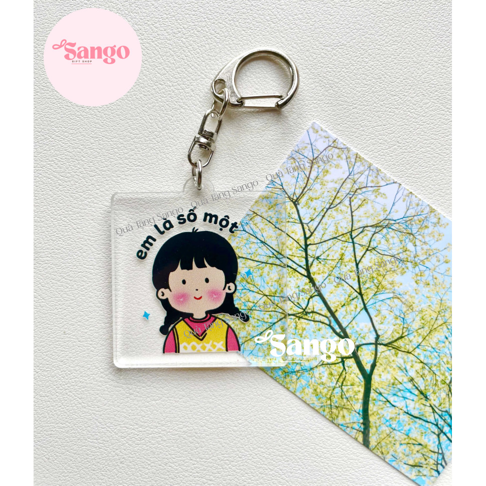 Móc khoá anh là số 1 nền trong siêu xinh - Quà Tặng sango