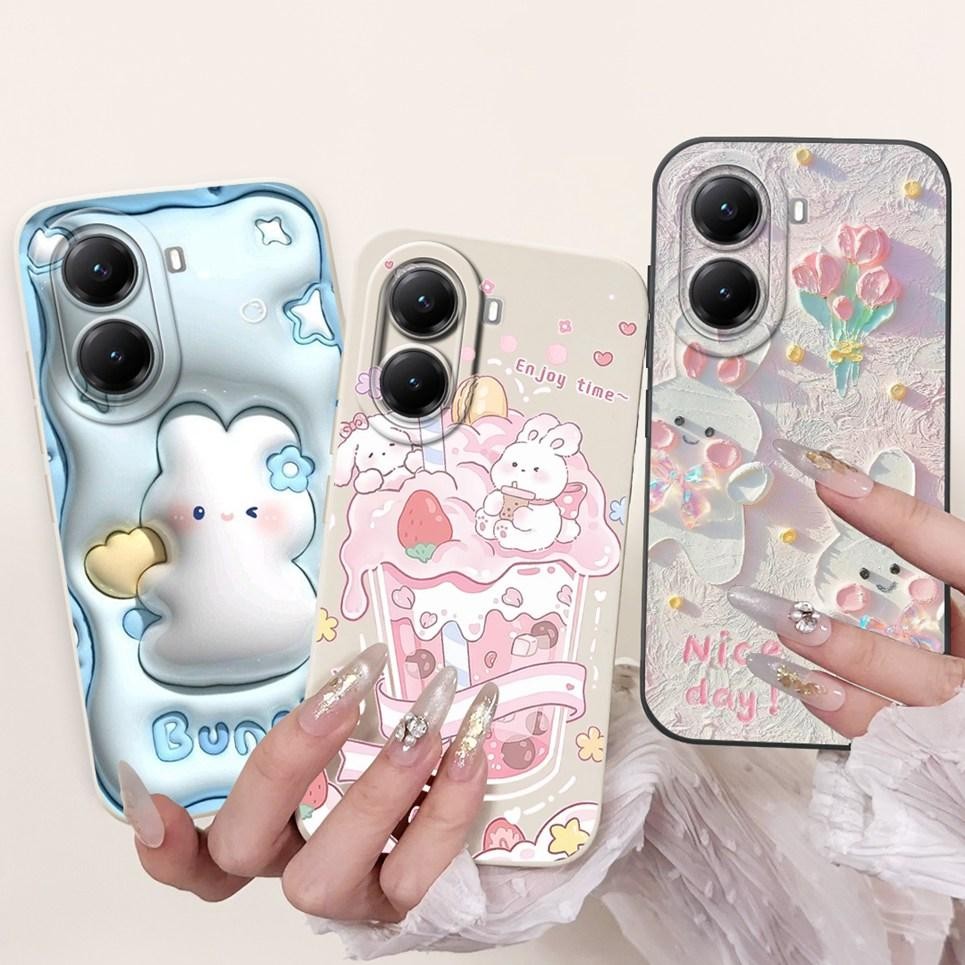 Vỏ Hoạt Hình Thời Trang Cho Xiaomi Poco X7 Pro 5G Ốp Lưng Poco M7 Pro 5G Redmi Turbo 4 Vỏ Điện Thoại Camera Bảo Vệ Silicon Mềm