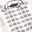 FAVORITEGOODS Lông Mi Giả Phân Đoạn, Với Dải Keo Thạch Không Thân Không Keo Dán Lông Mi Manga, Phổ Biến DIY Handmade Anime Cosplay Lông Mi Giả Cô Gái