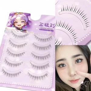 Full Strip Dưới Lông Mi Giả Dày Đặc Nhìn Lông Mi Giả Lông Mi Làm Việc Sinh Nhật Tiệc Và Du Lịch Trang điểm Thái nhẹ
