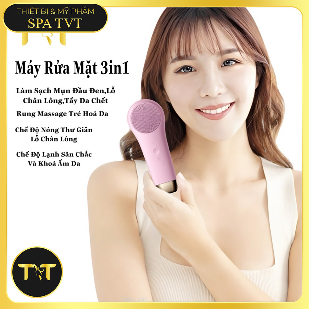 [ BH 12 Tháng ] MÁY RỬA MẶT , ĐIỆN DI TINH CHẤT KÈM RUNG ( 3 IN 1)