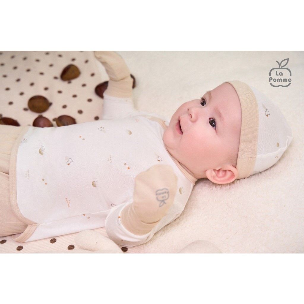 Ảnh Set bao tay bao chân La Pomme Họa tiết bé xinh 2