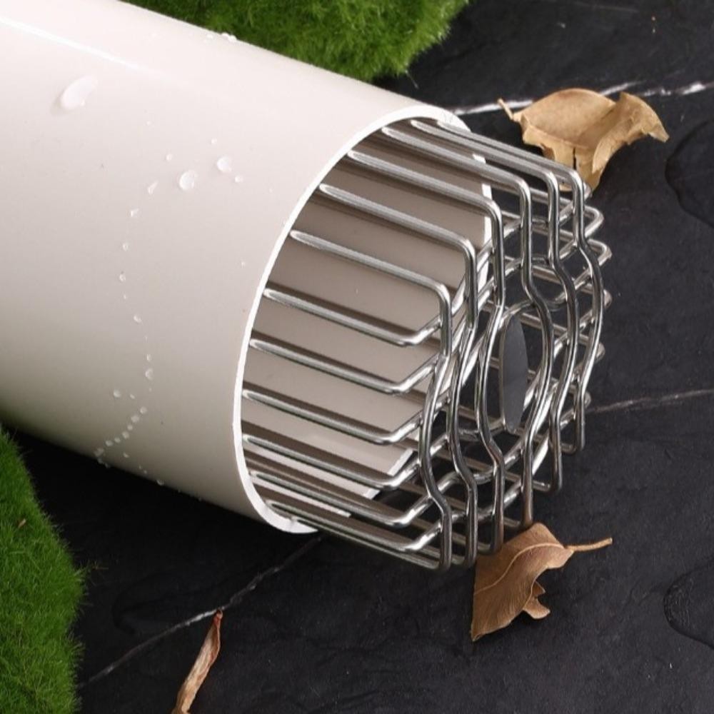Ống thoát nước sàn trên mái BAMBOOB, Vỏ thoát nước ban công bằng thép không gỉ tròn, Hữu ích Chống chặn dịch chuyển lớn trên nóc ống mưa Nắp ống thoát nước Lắp ống nước