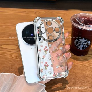 Ốp điện thoại Honor X9C X9B X9A 200 5G Honor X7C 200 Magic 7 Pro X9C Ốp điện thoại thông minh màu hồng vỏ hoa nhỏ chống sốc với bảo vệ ống kính camera Ốp điện thoại dày có túi khí chống sốc