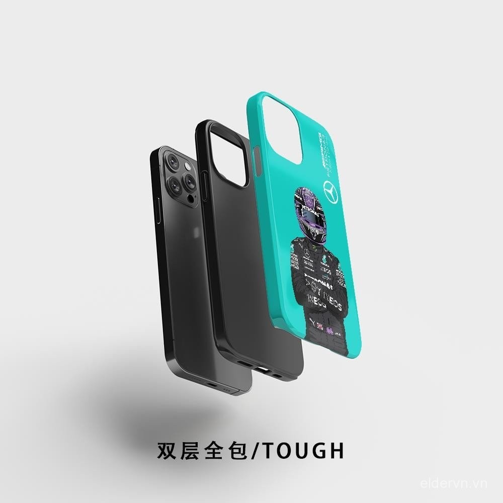 Hàng hóa kỷ niệm 44 năm Hamilton QYJS, Ốp điện thoại Hamilton tương thích với iPhone 16 15 14 13 ProMax 12 PRO 11 XSMAX XR XS X 14 15 16 PLUS, 2 trong 1, Ốp cứng ROTS