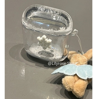 Ốp Lưng Cho AirPods 4 [2024] AirPods Pro2 Pro 3 2 1 Di Chuyển Tuyết Bên Trong Suốt TPU Apple Tai Nghe Bluetooth Không Dây Bảo Vệ Tai Nghe Có Dây Xích Thỏ