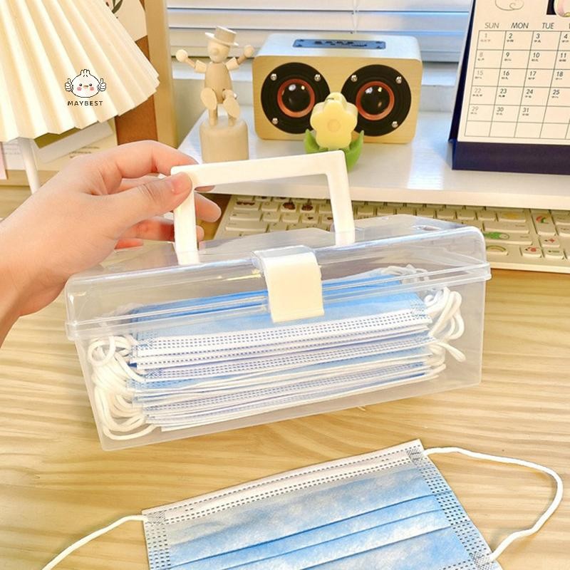 Maybest Hộp Bảo Quản Trong Suốt Có Tay Cầm, Đựng Trang Sức, Hạt Linh Tinh Gia Đình {VN}