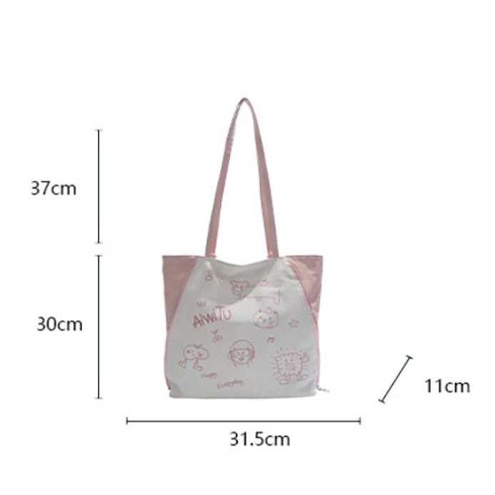 Túi Tote GC2 Ba lô tối giản dành cho nữ Thời trang đô thị Họa tiết hoạt hình Túi đi lại hàng ngày cho phụ nữ CG2