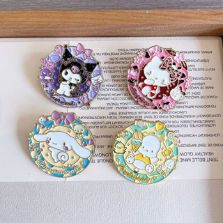1 Dễ Thương Sanrio Cuomo Laurel Chó Pacha Chó Kim Loại Huy Hiệu Phụ Kiện Túi Đồ Trang Trí Pin