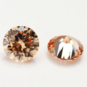 Tròn cắt CZ 4mm - 10mm từ đá Cubic Zirconia, bộ 15/30 viên cho trang sức DIY