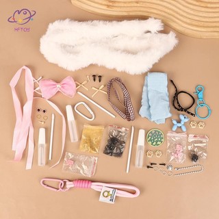 HFTOY Sang Trọng Mèo Con Mặt Dây Chuyền Handmade Tự Làm Chất Liệu Gói Bé Gái Đồ Chơi Trẻ Em Quà Tặng Dễ Thương ~
