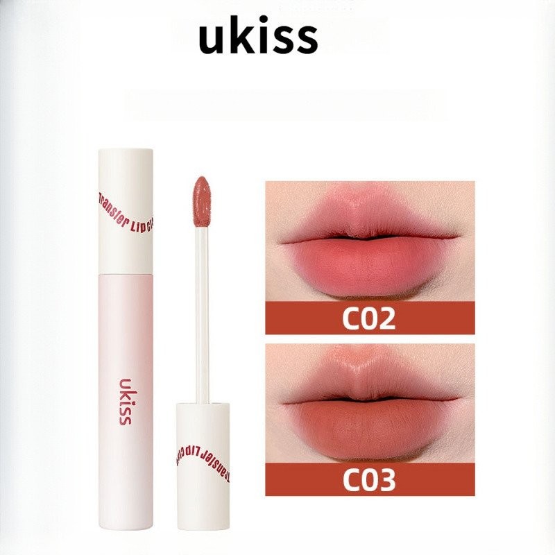 Son bóng Ukiss Matte không dính cốc để tạo thành son môi và son bóng HYAW