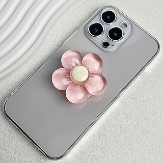 Tay cầm điện thoại thiết kế hoa 3D - Phụ kiện giá đỡ và giá đỡ điện thoại thông minh có thể gập lại di động có hoa trang trí, phù hợp phổ thông cho thiết bị di động