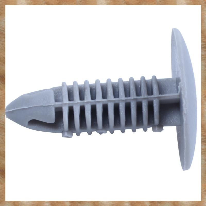 [S Z] 120 Miếng Nhựa Buộc Vít Mặt bích Màu Xám Kẹp Cho Lỗ 6mm x 6,7mm
