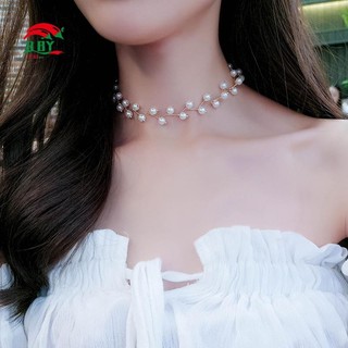 Vòng cổ nữ Vòng cổ ngọc trai Vòng cổ xương đòn dành cho nữ Phụ kiện phong cách Hàn QuốcNữ, Bé gái, Mặc hàng ngày, Du lịch, Quà tặngPearl, Vòng cổ xương đònPhụ kiện