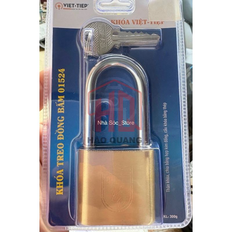 Khóa Việt Tiệp 01524 – Càng Dài 5cm Tiện Dụng, Khóa Treo Chống Trộm