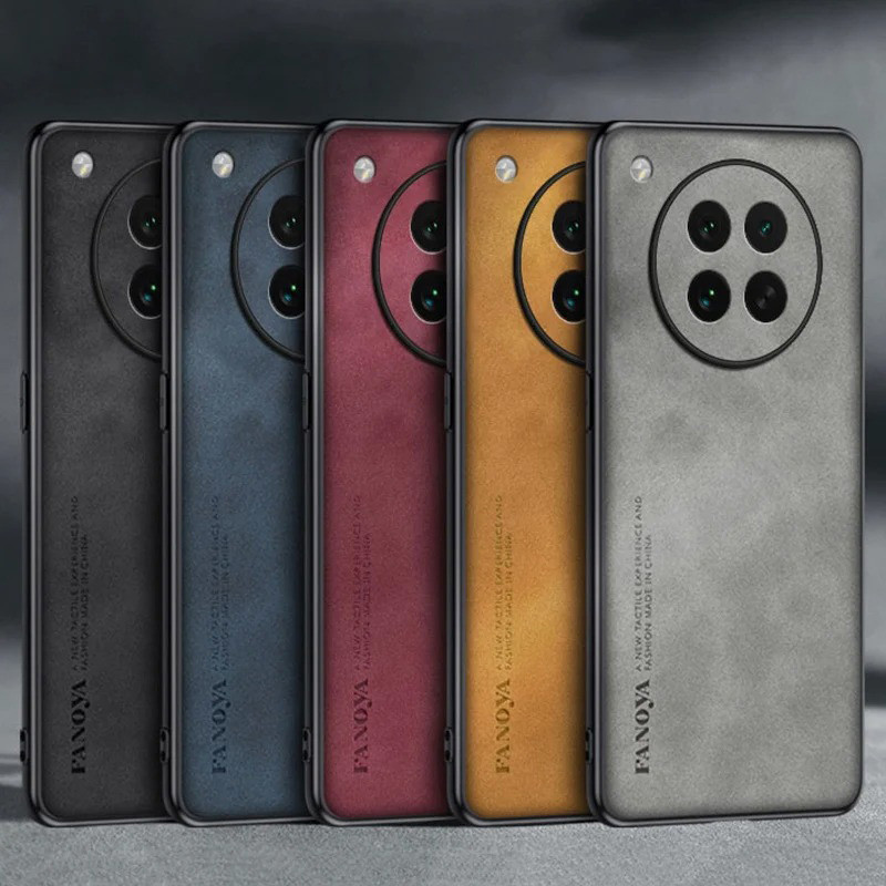 Dành cho OPPO Find X8s Luxury Business Retro Da Cao Su Mềm TPU
