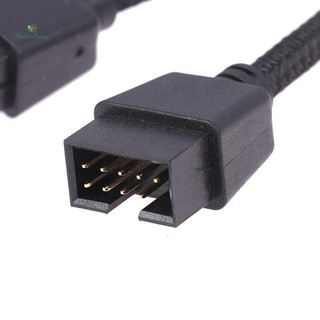 [Nhà Điện] 1 Máy Tính Bo Mạch Chủ Cáp Nối Dài USB 9 Pin 1 Nữ Đến 2 Nam Y Splitter Âm Thanh HD Cáp Nối Dài Cho PC DIY 15cm mới
