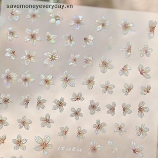 [savemoneyeveryday] 1 Miếng Dán Móng Tay 5 Miếng Hoa Nhỏ Tươi Nhỏ Màu Hoa Decal Móng Tay DIY Nail Art Trang Sức Dụng Cụ Làm Móng Tay [vn]