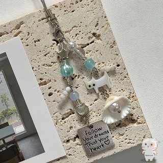 【Chamvn】Dây đeo điện thoại hình vỏ sò mèo mùa hè tươi mát dễ thương  dây đeo điện thoại hình máy ảnh sáng tạo