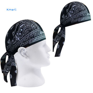 Mũ biker paisley in cho người lớn nam, kèm bandana khăn trùm đầu, phù hợp xe máy
