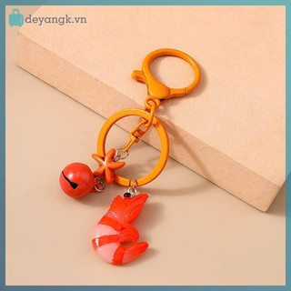 Deyangk Nhựa Dễ Thương 3D Móc Khóa Mô Phỏng Thực Phẩm Chìa Khóa Vòng Mặt Dây Dành Cho Nữ Bé Gái Túi Xách Trang Trí DIY Handmade Trang Sức Quà Tặng VN