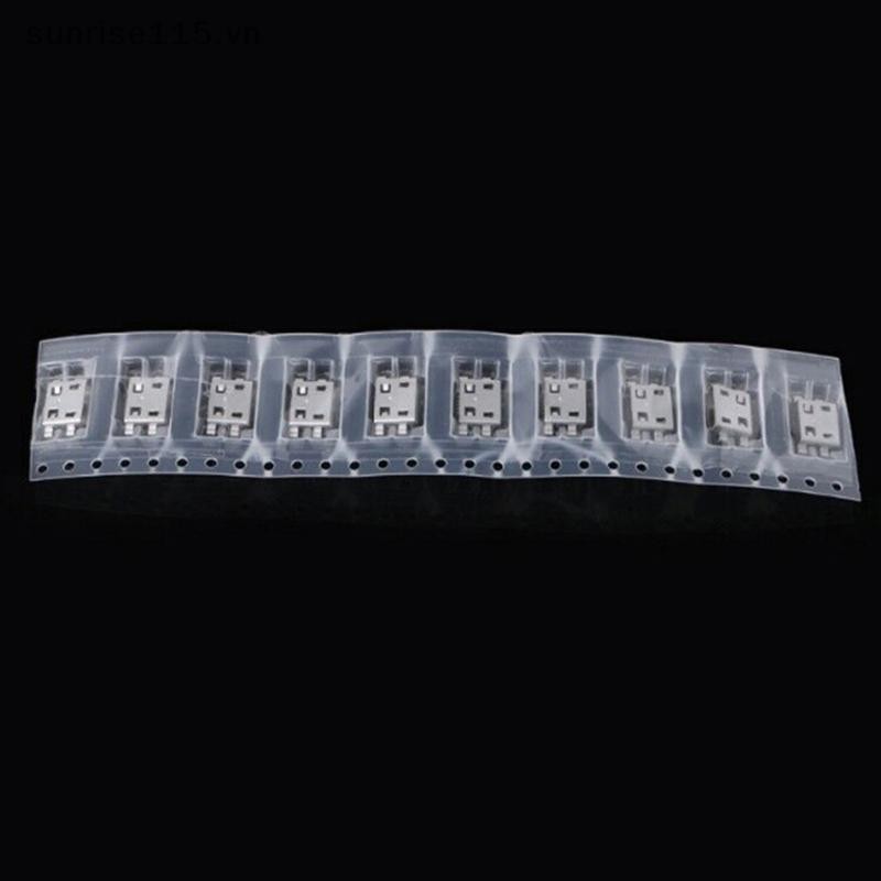 Srvn 10 Chiếc Loại B micro usb 5 pin Nữ Sạc Gắn Kết Cắm Cổng Kết Nối Ổ Cắm.
