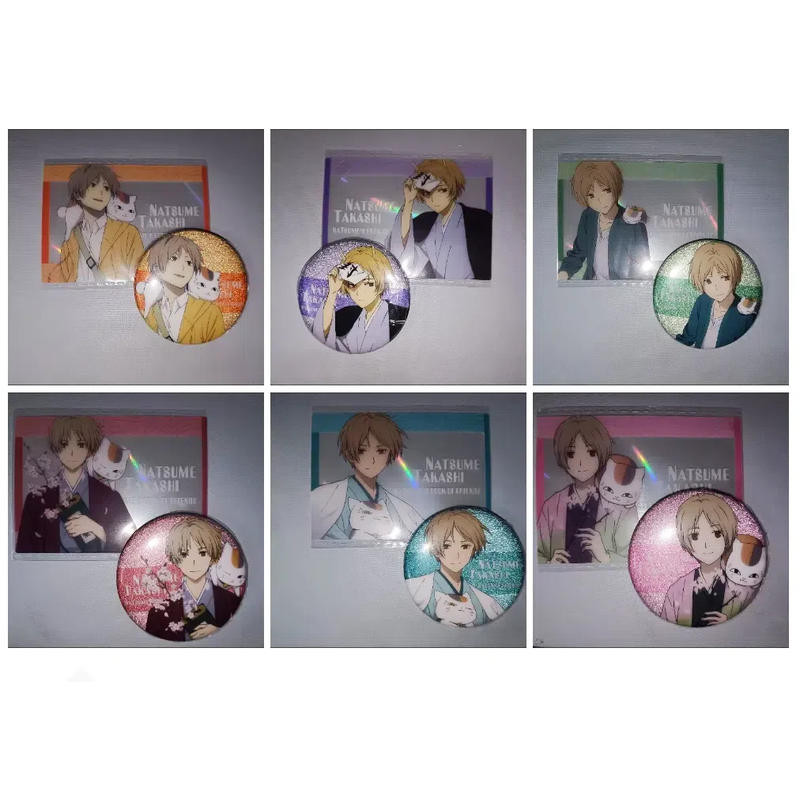 Bộ huy hiệu Book of Friends của Natsume – Ghim nút 58mm kèm thẻ Acrylic, có Naruto Takashi và Madara