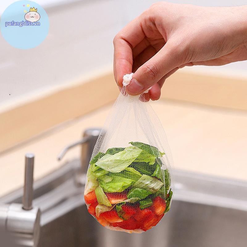 Pufangbliss 100 Cái Dùng Một Lần Bồn Rửa Nhà Bếp Lọc Lưới Cống Lọc Rác Bữa Ăn Dư Lượng Bể Bơi Túi Lưới Thoát Nước Màn Hình Bồn Rửa Lưới Rác VN