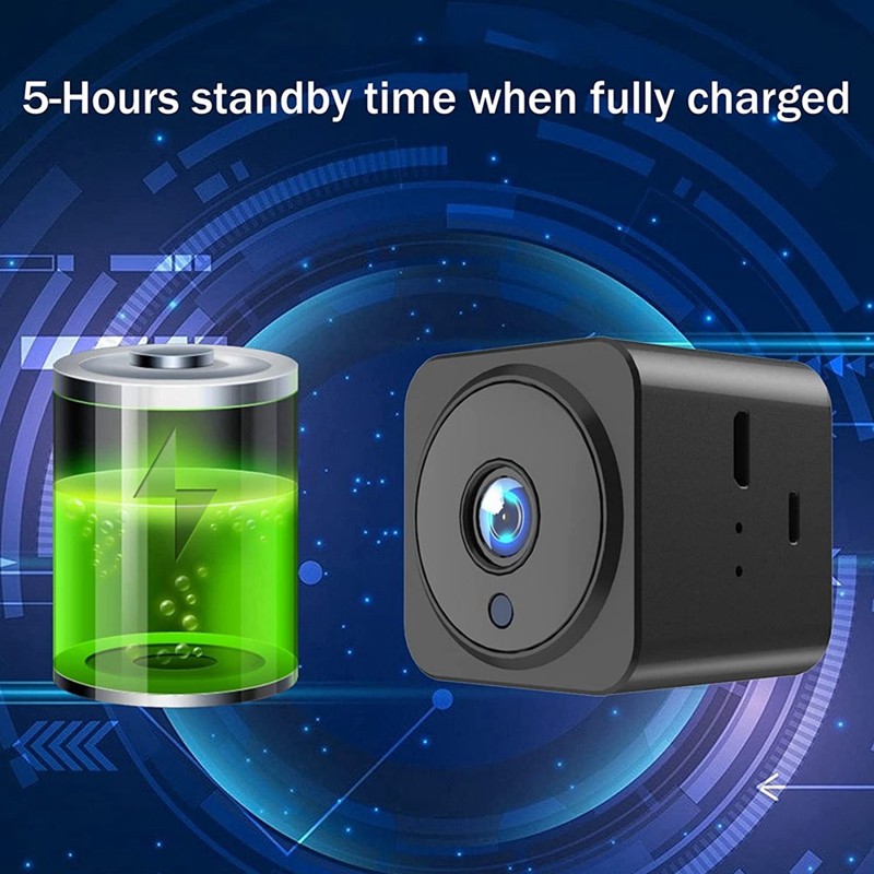 Camera HD 4K 1080P Mini WiFi Trong Nhà, Truyền Trực Tiếp Điện Thoại Di Động, Ứng Dụng Điều Khiển, Có Pin