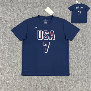 Steven Curry Đội tuyển Mỹ Áo tập luyện LeBrown James USA Thế vận hội Paris Áo tập bóng rổ Kevin Durant Áo thun ngắn tay khô nhanh