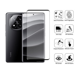 2 Chiếc Kính Cường Lực Bảo Vệ Màn Hình Cho Xiaomi Redmi Note 14 13 Pro Plus 4G 5G 9D Kính Bảo Vệ Phim