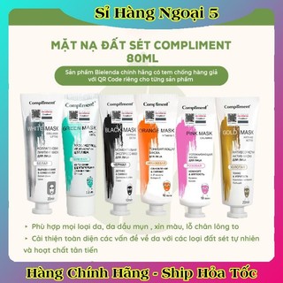 MẶT NẠ ĐẤT SÉT Compliment Detox Da, Làm Sáng, Kiềm Dầu, Se Khít Lỗ Chân Lông 80ml của Nga
