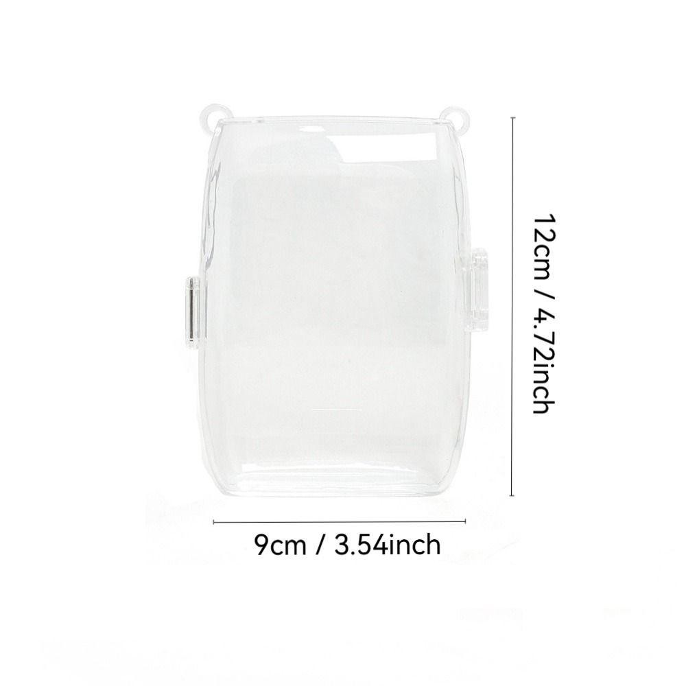 Vỏ bảo vệ SAIA, có dây đeo vai Hộp đựng máy in chống sốc, Túi lưu trữ chống trầy xước trong suốt cho Fujifilm Instax Mini Link 3