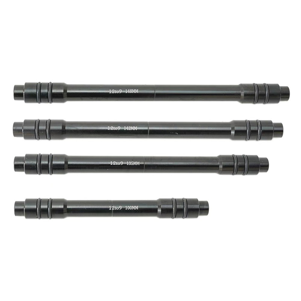 Adaptateur De Moyeu 15 Mm Vers 12 Mm – Axe Traversant à Dégagement Rapide – Alliage Aluminium – Ultraléger 19 G – Noir – Sans Outil
